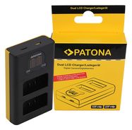 PATONA Dual LCD USB Charger f. Nikon EN-EL25 Z30 Z50 Z fc, PATONA