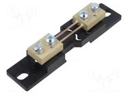 Current shunt; 20A; Class: 0.2; 50mV; for DIN rail mounting LUMEL