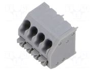 Connector: PCB terminal block; terminal; HC; 6A; PIN: 4; angled 45° AMPHENOL ANYTEK