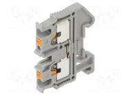 Splice terminal: rail; for DIN rail mounting; push-in; grey; TS15 PHOENIX CONTACT