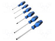 Kit: screwdrivers; Phillips cross,slot; 6pcs. GEDORE