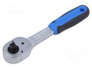 Rattle; rattle,socket spanner; 1/4"; bidirectional,with switch GEDORE