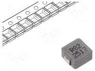 Inductor: wire; SMD; 820nH; ±20%; P; 5.7x5.2x2.8mm JANTEK