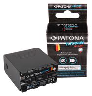 PATONA Platinum Battery f. Sony NP-F970 F960 F950 with LCD incl. Powerbank 5V/2A USB Output 10050mAh micro USB and USB-C Input, PATONA