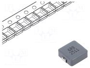 Inductor: wire; SMD; 6.8uH; ±20%; M; 11x10x3.8mm JANTEK