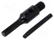 Adapter; hexagonal; Thread: M16 NOZAR DIAMANTWERKZEUGE