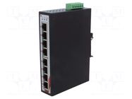 Switch PoE Ethernet; unmanaged; Number of ports: 8; 48÷55VDC Comparta