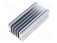 Heatsink: extruded; grilled; universal; aluminium; L: 100mm; W: 46mm FISCHER ELEKTRONIK