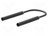 Test lead; 19A; insulated; Urated: 1kV; Len: 2m; black STÄUBLI