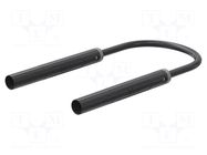 Test lead; 32A; insulated; Urated: 1kV; Len: 2m; black STÄUBLI