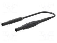 Test lead; 8A; insulated; Urated: 1kV; Len: 2m; black STÄUBLI