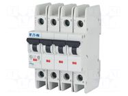 Circuit breaker; 230/400VAC; Inom: 3A; Poles: 4; Charact: C; 15kA EATON ELECTRIC