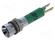 Indicator: LED; recessed; green; 24VDC; 24VAC; Ø8mm; IP67; ØLED: 5mm CML INNOVATIVE TECHNOLOGIES