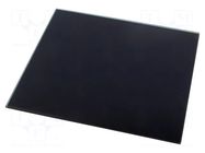 Decorative panel; glass; black; 170x170x10mm ORNO