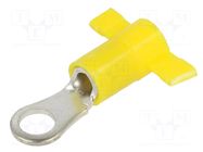 Tip: ring; Ø: 5mm; 4÷6mm2; crimped; for cable; insulated; tinned PANDUIT