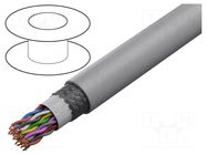 Wire: control cable; SUPER-PAAR-TRONIC-C-PUR; 14x2x0.75mm2; grey HELUKABEL
