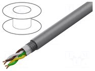 Wire: control cable; SUPER-PAAR-TRONIC-C-PUR; 2x2x0.25mm2; grey HELUKABEL