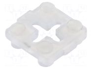 Spacer sleeve; LED; ØLED: 3mm,5mm; L: 1.5mm; natural; UL94V-2; T: 1mm BIVAR