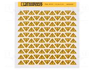 Label; warning; PVC; W: 12.5mm; H: 12.5mm; yellow; self-adhesive PHOENIX CONTACT