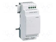IN: 4; OUT: 2; OUT 1: relay; 100÷240VAC; for DIN rail mounting; IP20 CROUZET