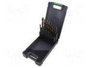 Drill set; for metal; high speed steel cobalt HSS-Co; 1÷10mm RECA