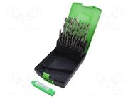 Drill set; for metal; high speed steel cobalt HSS-Co; 1÷10mm RECA