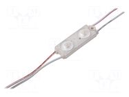 LED; white neutral; 4000K; 720mW; 116lm; IP67; 175°; No.of diodes: 2 POS