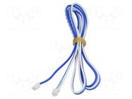 Cable; both sides,XHP-2; blue/white; 1m; Contacts ph: 2mm MECHATRONIX