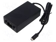 Power supply: switching; 5VDC,; Iout max: 5A; Out: USB C plug; 140W XP POWER