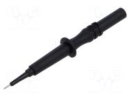Measuring tip; 1A; black; Tip diameter: 0.75mm; Socket size: 2mm ELECTRO-PJP