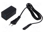 Power supply: switching; 5VDC,; 3.25A; 65W; 100÷240VAC; 0÷40°C GEMBIRD