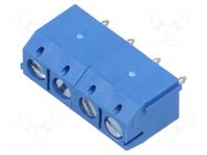 Connector: PCB terminal block; terminal; TC; 16A; PIN: 4; angled AMPHENOL ANYTEK
