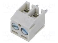 Connector: PCB terminal block; terminal; TE; 10A; PIN: 2; angled AMPHENOL ANYTEK