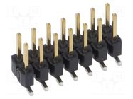 Connector: pin strips; pin header; male; PIN: 14; vertical; SMT SAMTEC