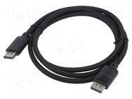 Cable; DisplayPort plug,both sides; textile; 2K,4K,5K,8K; 1.5m BASEUS