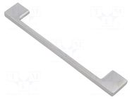 Holder; ZnAL; satin; H: 27.5mm; L: 193mm; W: 8.5mm; Holes pitch: 160mm GTV Poland