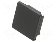 Cap for LED profiles; black; 20pcs; ABS; SMART16 TOPMET