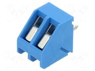 Connector: PCB terminal block; TG; 15A; 300V; terminal; PIN: 2; 5mm AMPHENOL ANYTEK