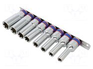 Wrench-set; socket spanner; 1/2"; 8pcs. KING TONY