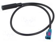 Cable; 500mm; DIN socket,Fakra female; straight MTA