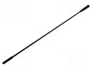 Antenna mast; car top,automotive,external; 400mm; M6; AM,DAB,FM MTA