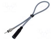 Cable; 0.5m; DIN socket,DIN plug; Car brand: universal MTA