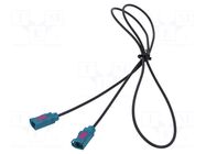 Cable; 1m; Fakra female,both sides; Car brand: universal MTA