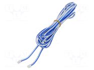Cable; both sides,XHP-2; blue/white; 3m; Contacts ph: 2mm MECHATRONIX
