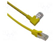 Patch cord; F/UTP; Cat: 6; RJ45 plug,RJ45 left angled plug; Cu MCI