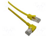 Patch cord; F/UTP; Cat: 6; RJ45 plug,RJ45 right angled plug; Cu MCI