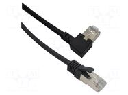 Patch cord; F/UTP; Cat: 6; RJ45 plug,RJ45 left angled plug; Cu MCI