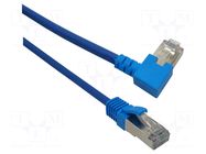 Patch cord; F/UTP; Cat: 6; RJ45 plug,RJ45 left angled plug; Cu MCI