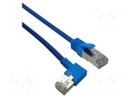 Patch cord; F/UTP; Cat: 6; RJ45 plug,RJ45 right angled plug; Cu MCI