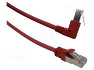 Patch cord; F/UTP; Cat: 6; RJ45 plug,RJ45 down angled plug; Cu MCI